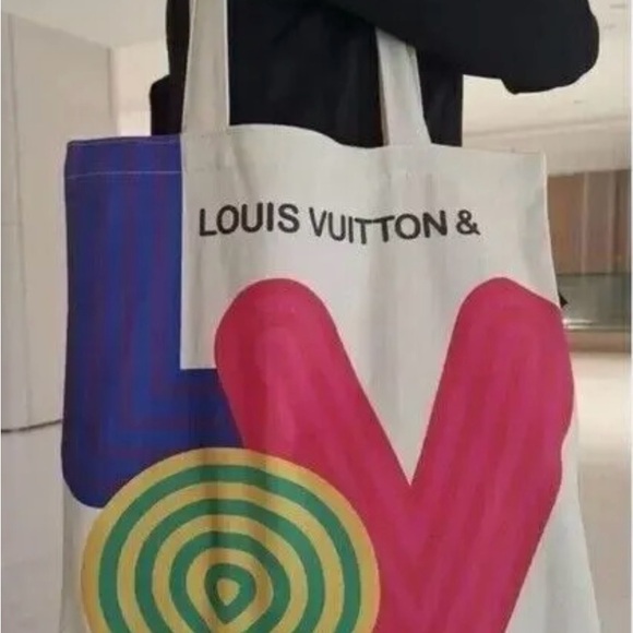 NEW Louis Vuitton Canvas Tote Bag🩷 Limited Edition Shenzhen Exhibition 2 sided - Picture 4 of 12